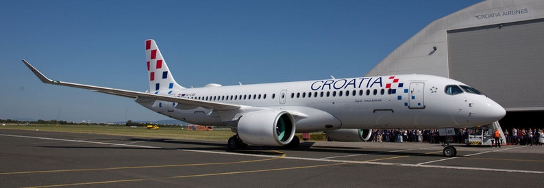 Croatia Airlines to lease all A220s, talks with Ljubljana